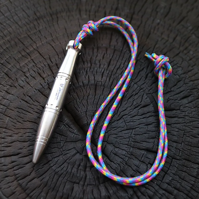 UPEDC Mini Titanium Alloy Pen Retro Ornament EDC Personalized Signature Pen 7cm Refill