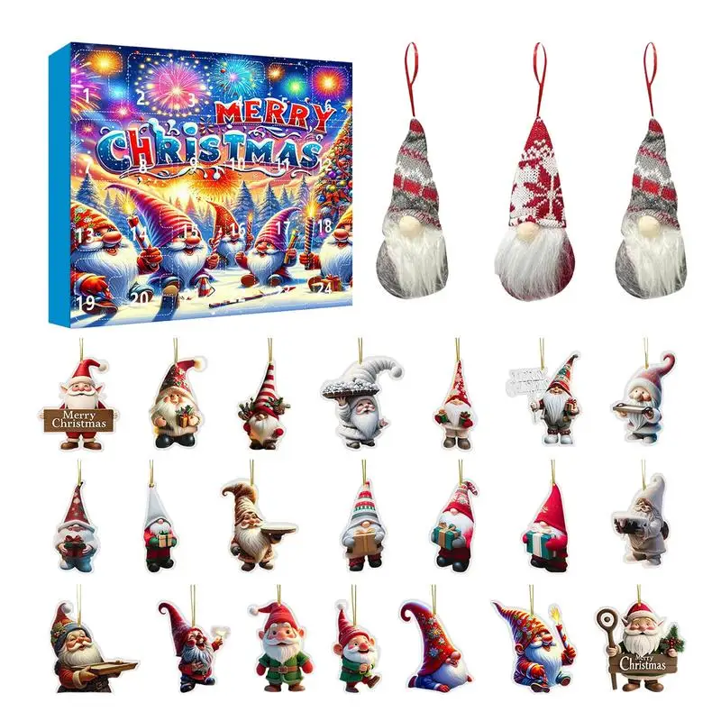 

Christmas Gnome Countdown Calendar 2024 Christmas Count Down Calendar with Plush Gnome Toy Gnome Decor Christmas Countdown