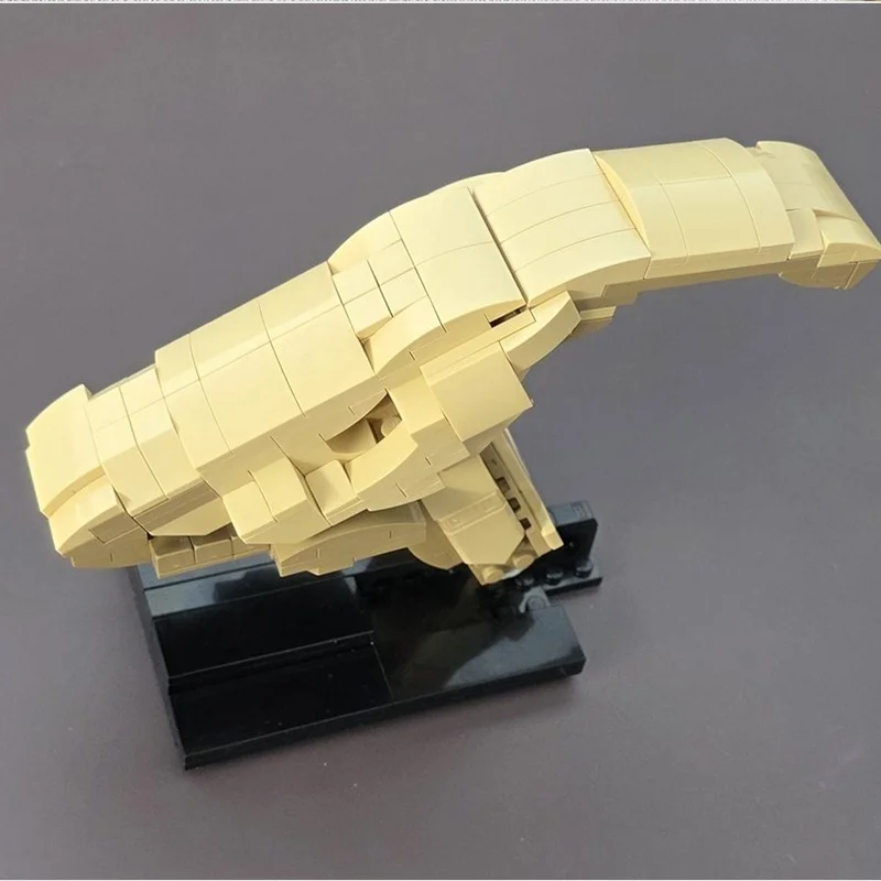 215 قطعة MOC Parasaurolophus الأحفوري الجمجمة الجوراسي نموذج اللبنات لتقوم بها بنفسك لعبة فكرة هدايا عيد الميلاد التعليم الاطفال عيد ميلاد