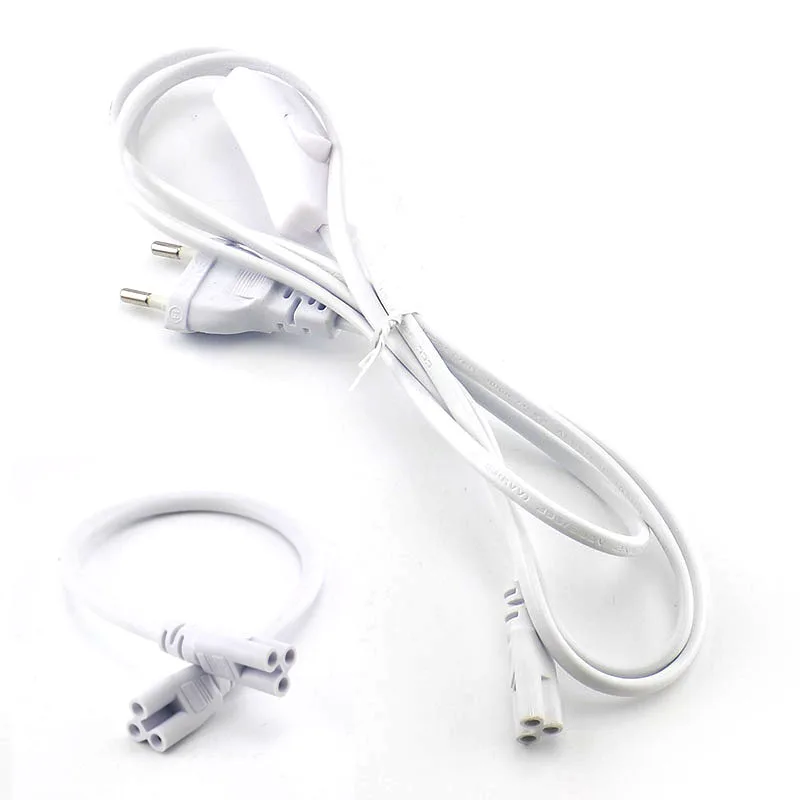 

3pin AC 100-240V светодиодный t5 трубный разъем, кабель, провод, адаптер питания, зарядное устройство, адаптер, вилка ЕС для флуоресцентных ламп, светильник
