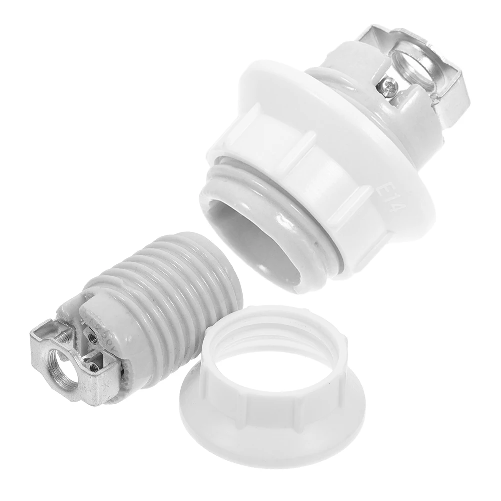 

2Pcs Ceramic Threaded Lamp Socket Replacement Lamp Holder for Pendant Lights Outdoor Light Socket Fixture Parts