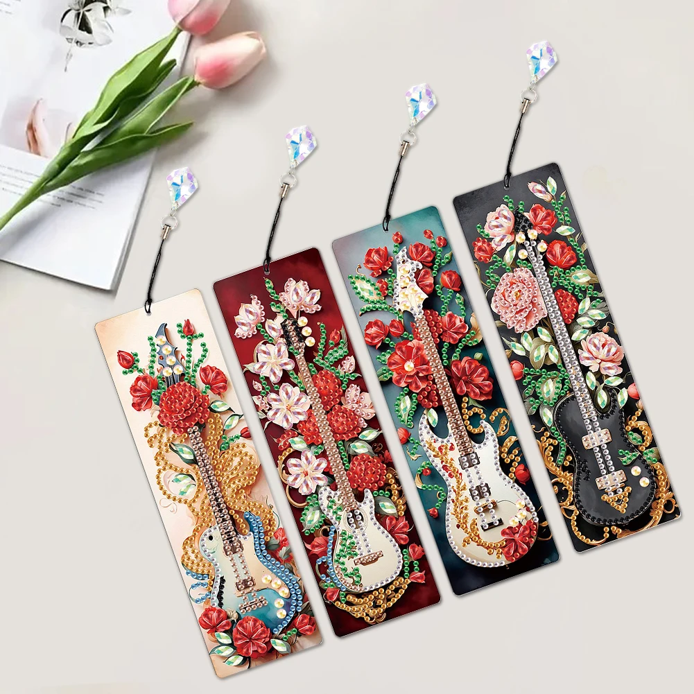 

Elegant Modern Style Diamond Painting Bookmark High-Quality PET Material DIY Craft for Book and Gift Lovers