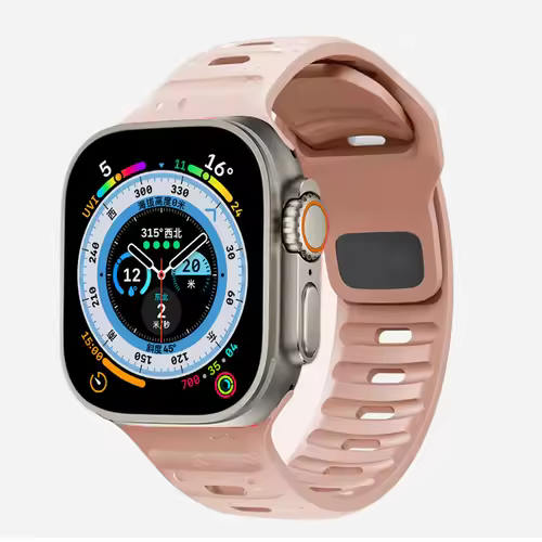 Strap For Apple Watch Band 49mm 44mm 45mm 41mm 40mm 42mm 38mm Soft Silicone sport Bracelet iwatch Serise 8 7 SE 6 5 9 Ultra 49mm - Image 24