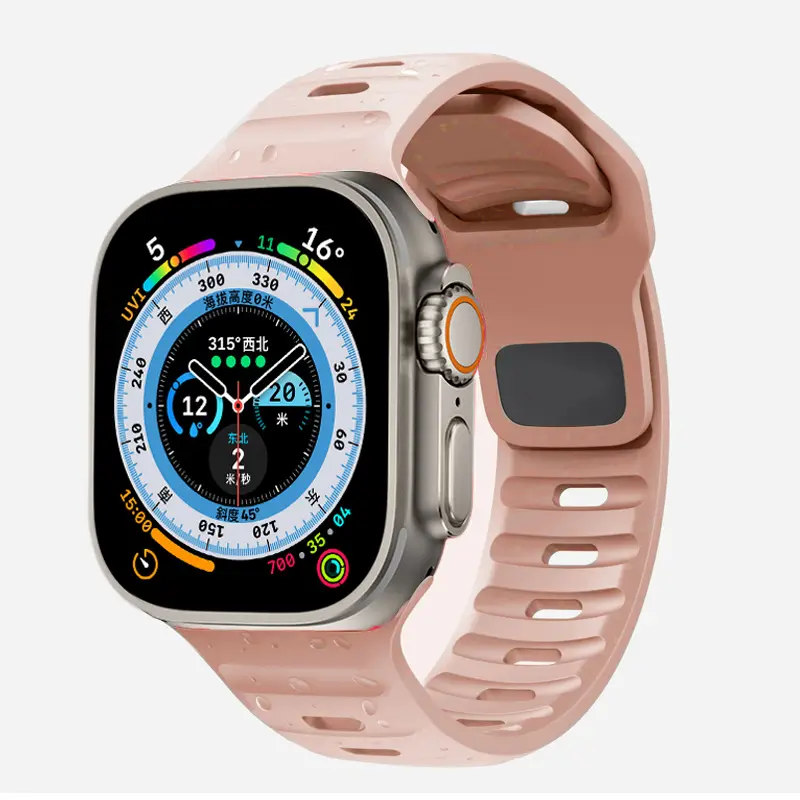 Strap For Apple Watch Band 49mm 44mm 45mm 41mm 40mm 42mm 38mm Soft Silicone Sport Bracelet iwatch Serise 8 7 SE 6 5 9 Ultra 49mm - Image 24