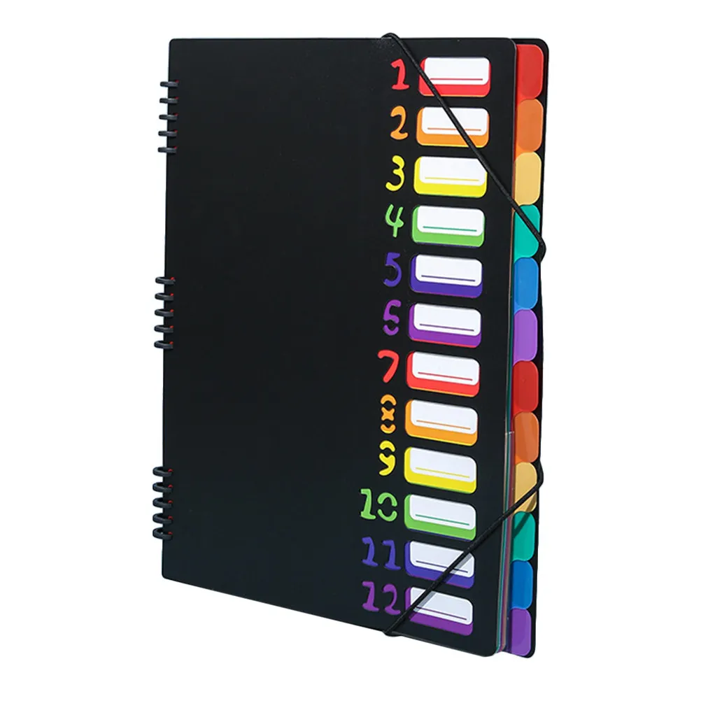 

Expanding File Folder Organizer A4 Letter Size Plastic 24 Pockets Accordion Document Divider Folder Binder Organizer for Home