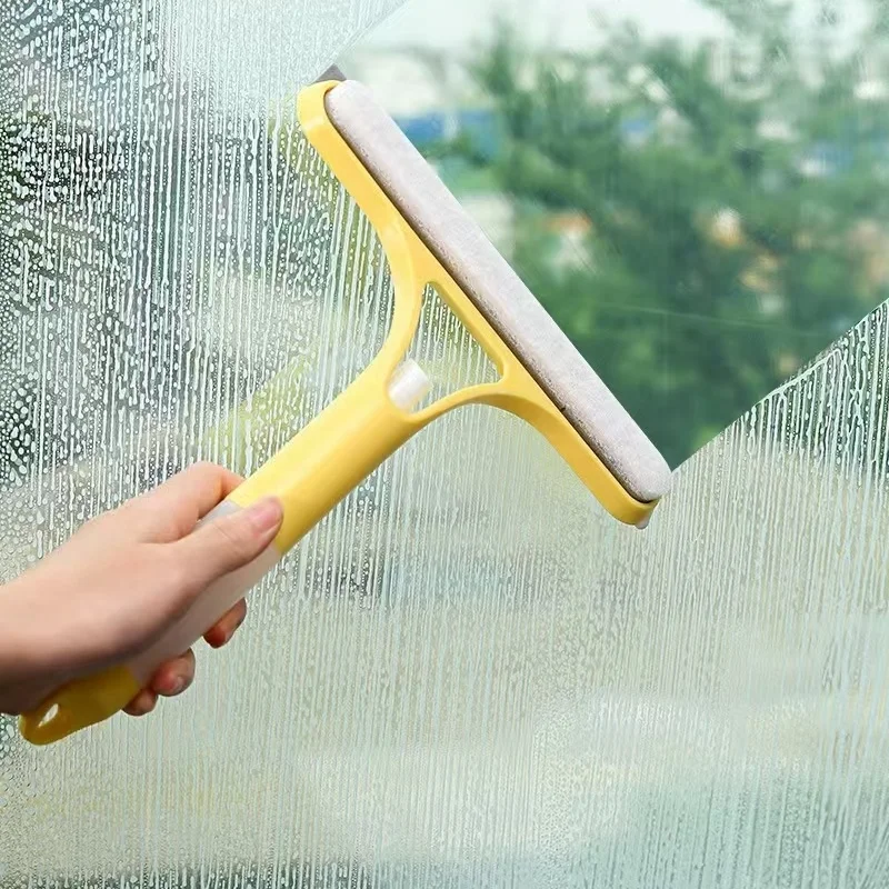 Spray Cleaning Tools Household Window Double-sided Clean Brush Car Glass Scraper Bathroom Mirror Wiper Soap Dispenser