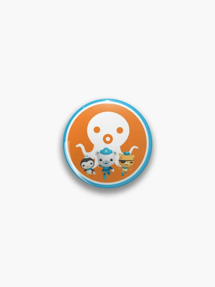 Octonauts and Logo - Captain Barnacles, Kwazi Kitten, and Peso Penguin Pin Buttons Brooches Pin Jewelry Accessory Customize Broo