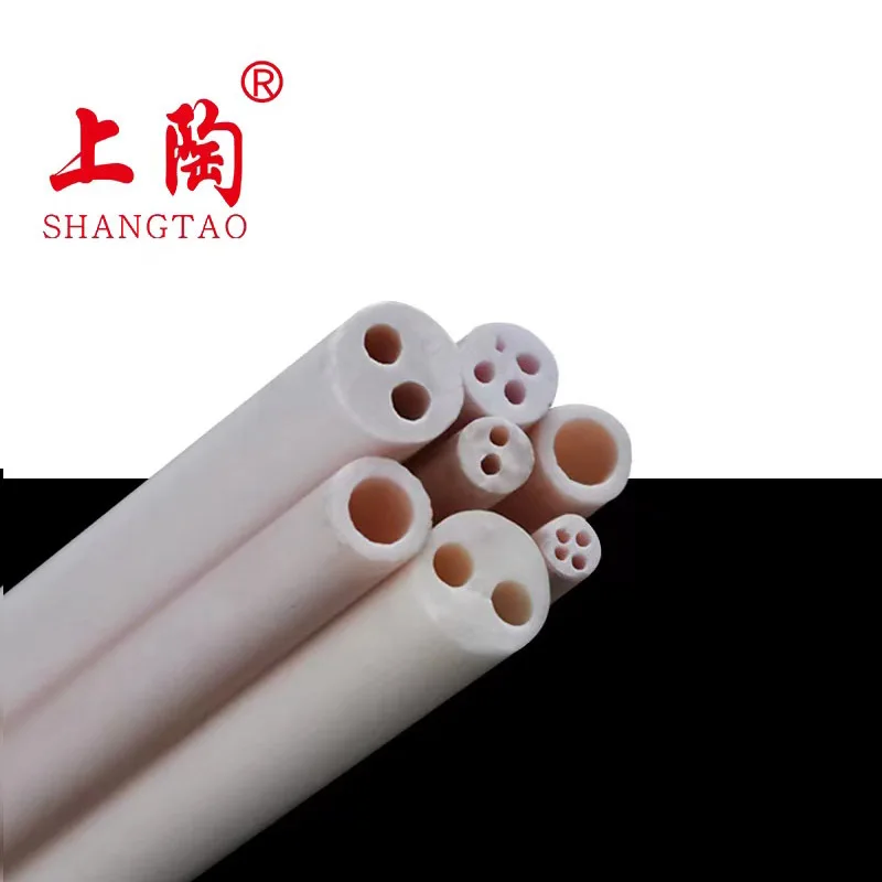 Parti isolanti in porcellana con tubo filettato in ceramica Mullit resistente alle alte Temperature