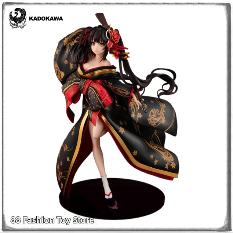 

In Stock Original KADOKAWA KDColle Date A Bullet Dead or Bullet Kurumi Tokisaki Oiran Style Anime Figure Toy Gift Ornament