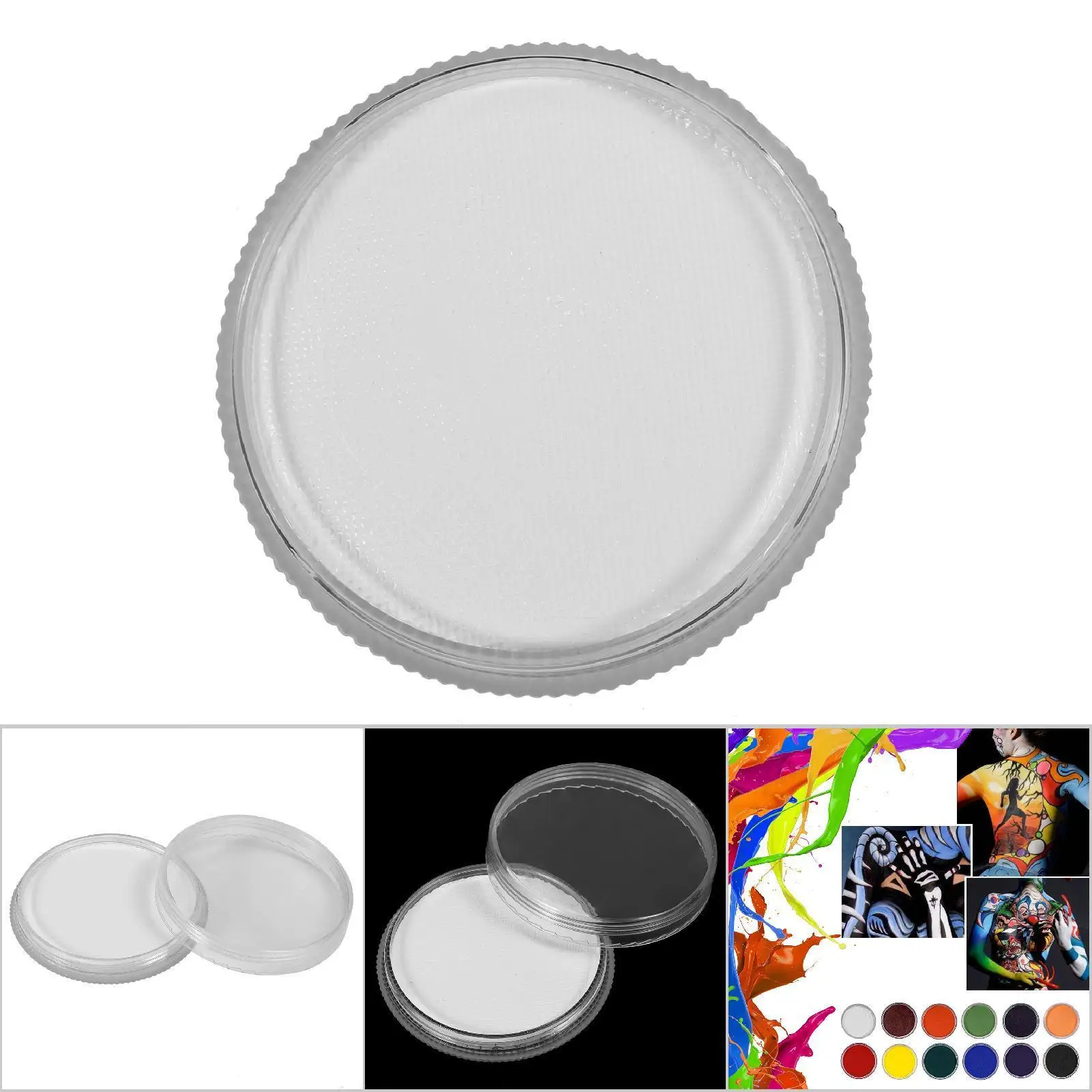 Juego de pintura corporal para cara, pigmento de aceite mate seguro para Halloween, fiestas, maquillaje de escenario y tatuajes Flash, 12 colores