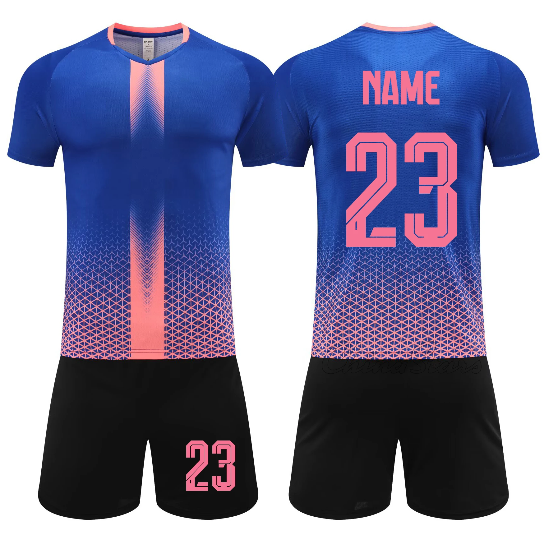 2026 Men Boys Custom Soccer Uniform Sets Personalized Women Girls Football Training Kit Heat Printed Jersey with Number for Team