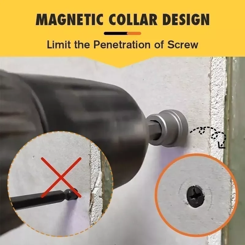 5/10PCS Positioning Screwdriver Bits 25/50MM Woodworking Screw Hexagonal Positioning Anti-slip Magnetic Bits Dropshipping