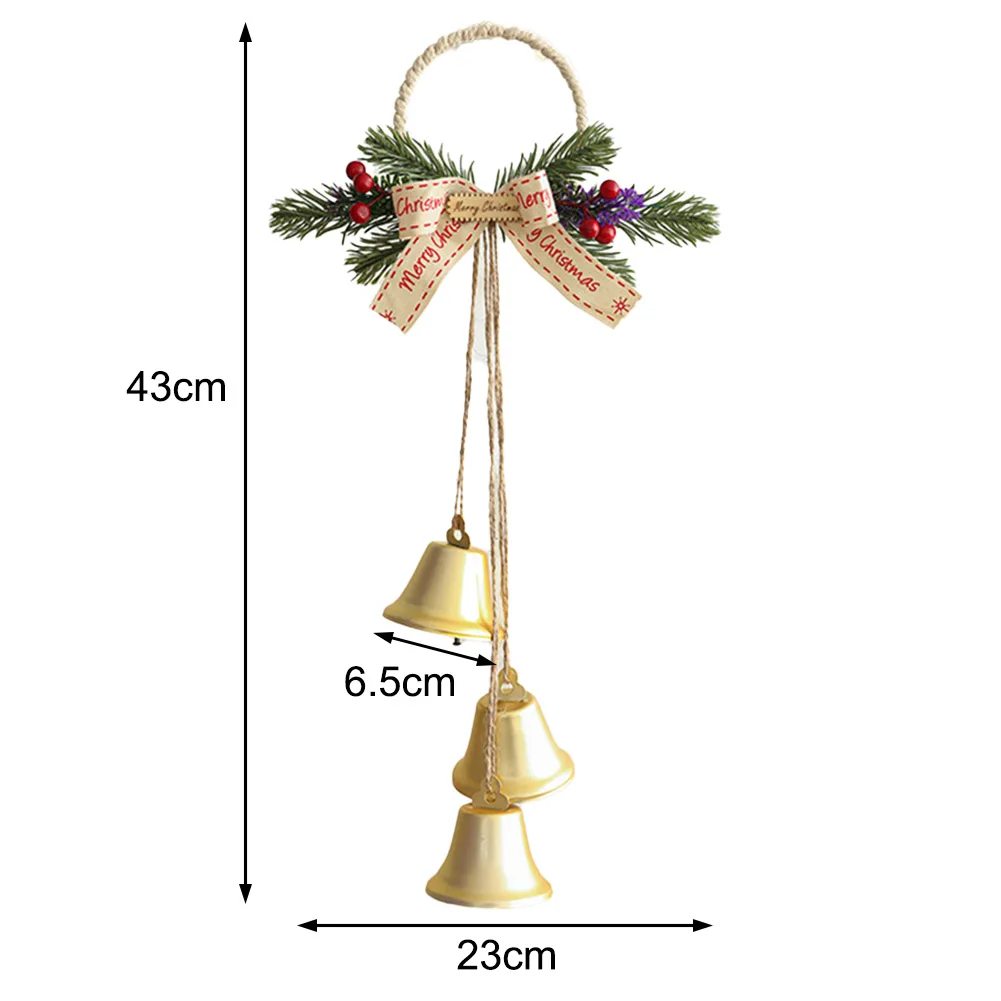 1szt Christmas Gingle Bell Ornament Xmas Tree Hanging Pendant For Christmas New Year Party Decorations