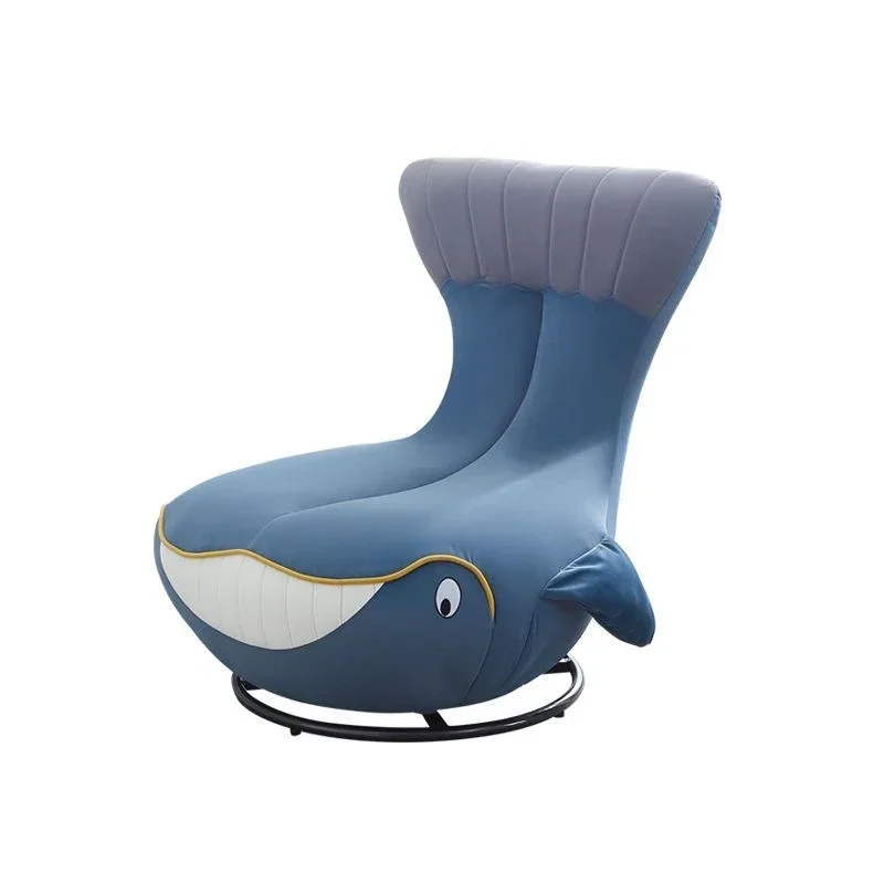 Fabric Cartoon Seat Shark Transfer Chair Whale Sofa Recliner Single Lounge Children Kids Rocking chair