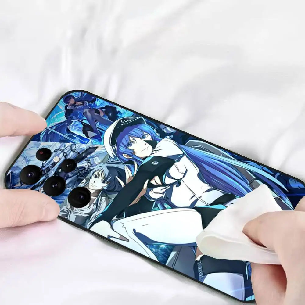 เคสโทรศัพท์ A-Akame Ga Kill E-Esdeath สำหรับโทรศัพท์ซีรีส์ S รุ่น S20 S21 S22 S23 S24 FE Plus Ultra วัสดุ TPU นุ่ม สัมผัสนุ่มสบายผิว