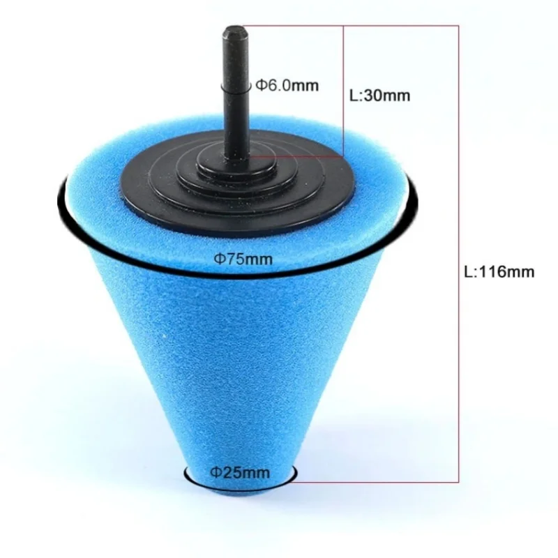 5-9 stks Auto Hub Polijstspons Slijpkop Metaal Plastic Slijpen Sferische Conische Spons Polijstspons Wiel