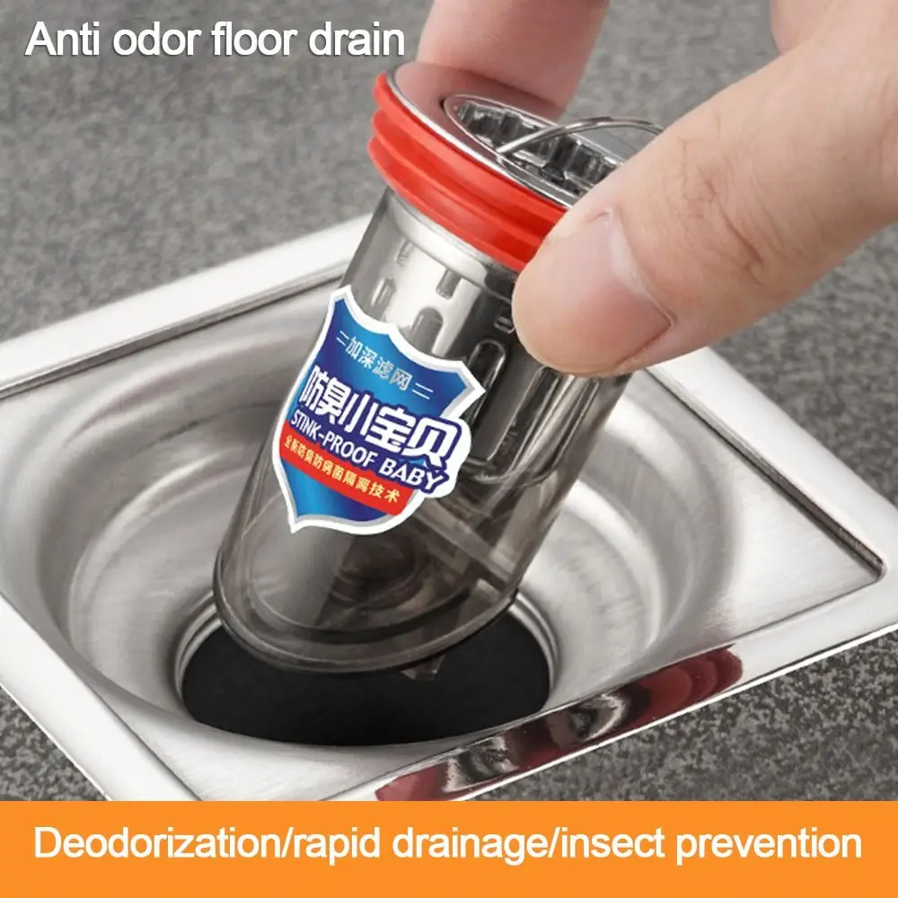 Kitchen Useful Shower Drainer Insect Prevention Seal Stopper Drain Cover Basin Drain Filter Anti Odor Floor Drain