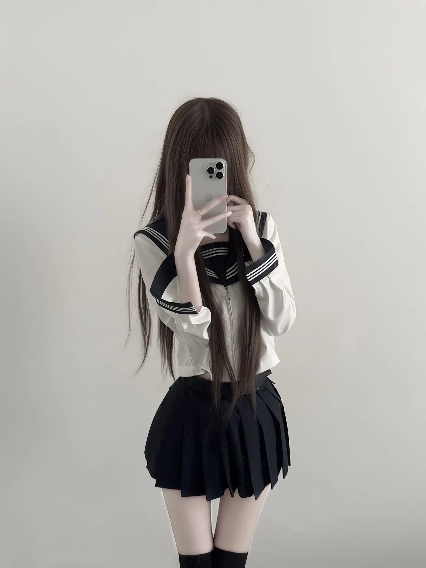 

Original Jk orm White Tee Books Sailor Suit Top Long Sve Women's Sle Student Class orm College Wind Set