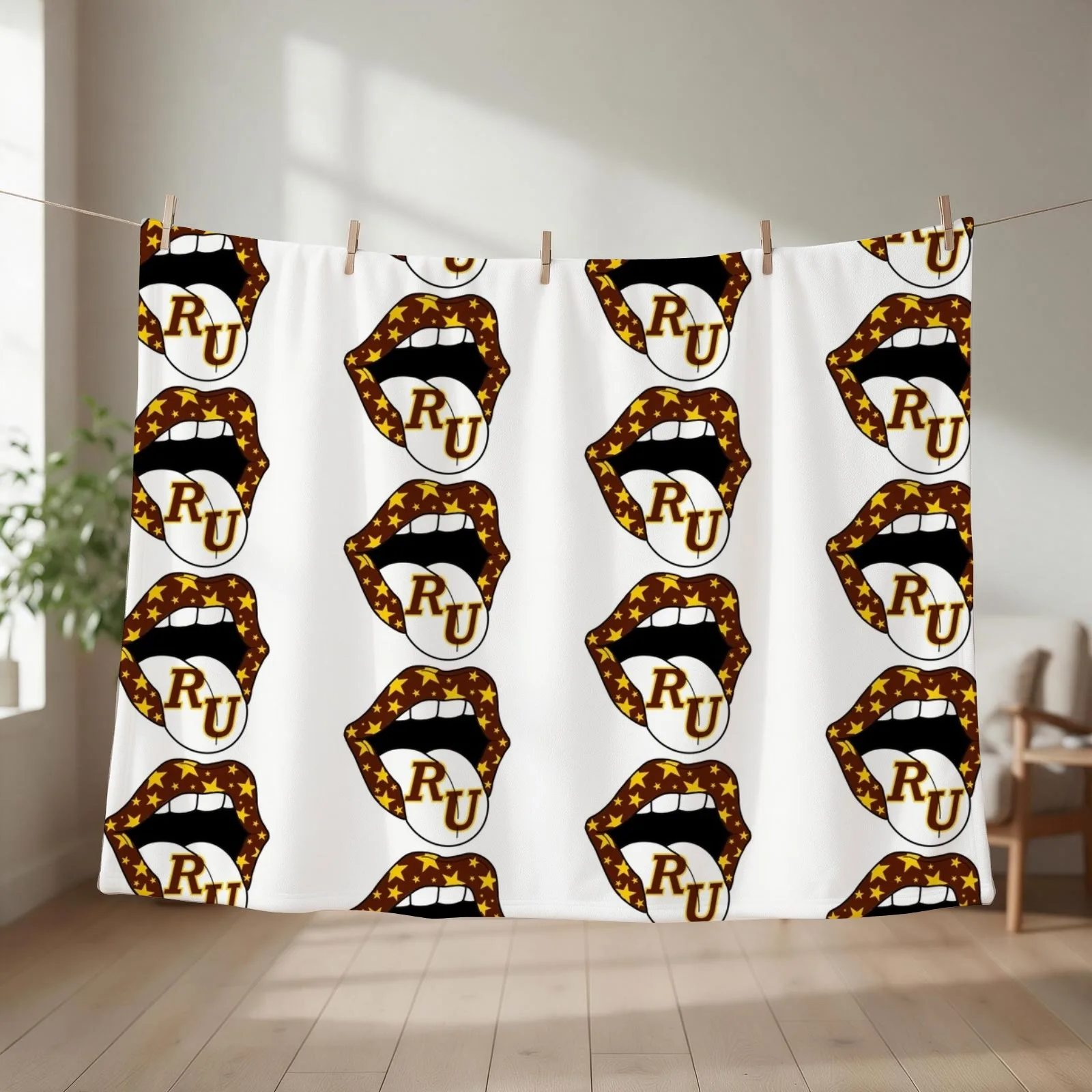 New Rowan university Throw Blanket couch cozy soft plush fuzzy picnic outdoor blanket