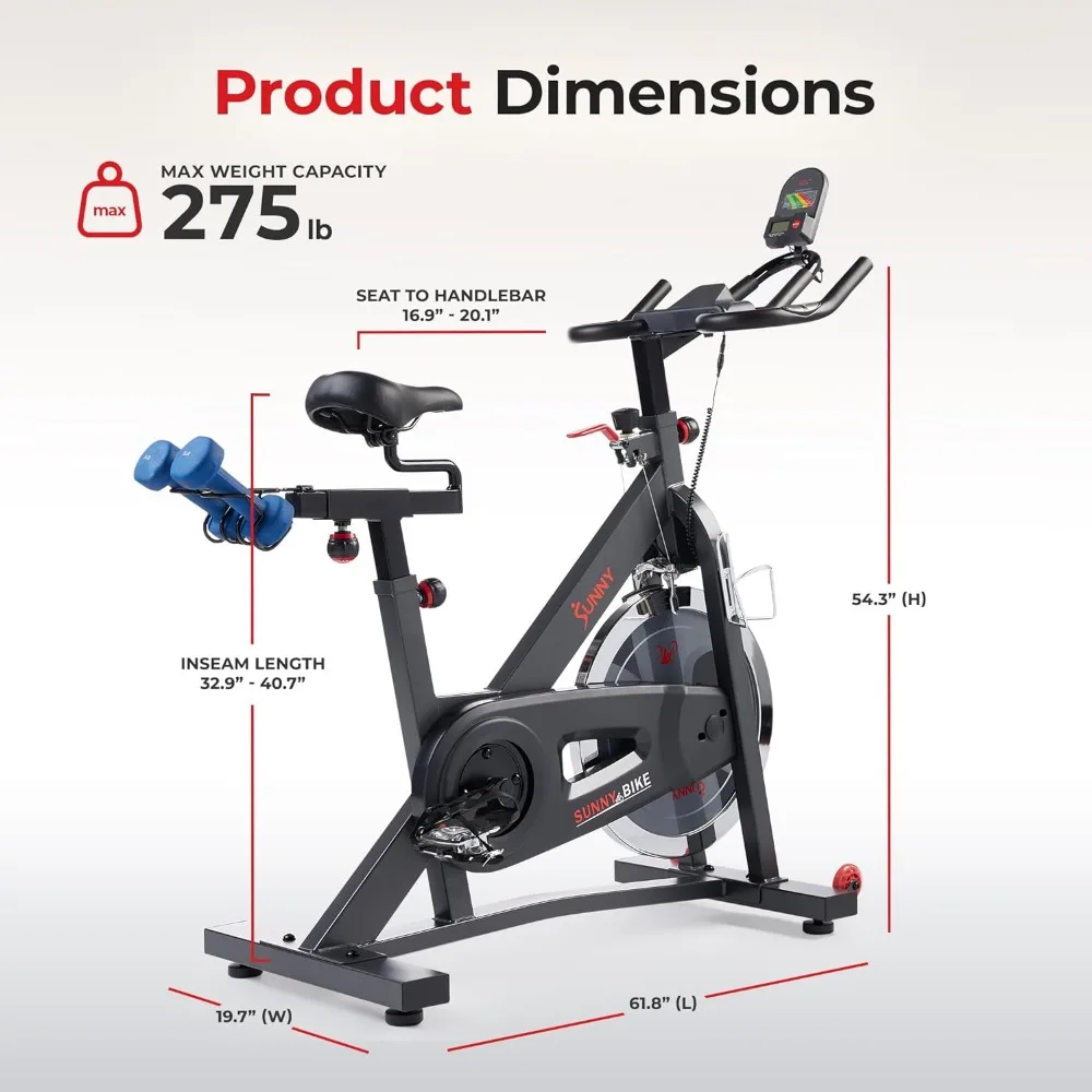 Bicicleta estacionaria de ciclismo, volante de inercia de 40LB y asiento ajustable de 4 vías para ejercicio en casa y en interiores, entrenamiento de Cardio