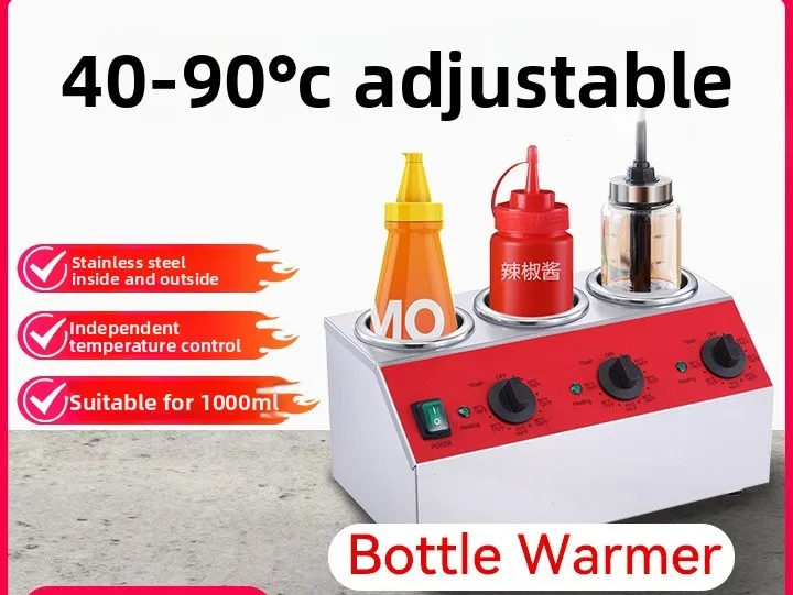 Stainless steel saucer Fruit warmer Sauce equipment Commercial jam bottle thermal heater Thermal insulation heating
