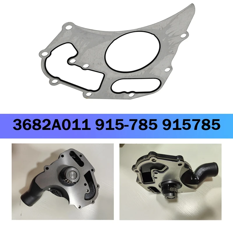 1 Piece New Water Pump Gasket 3682A011 915-785 915785 Silver For Perkins Engine 1104C-44T 1104C-44TA 1104D-44TA 1100 Series