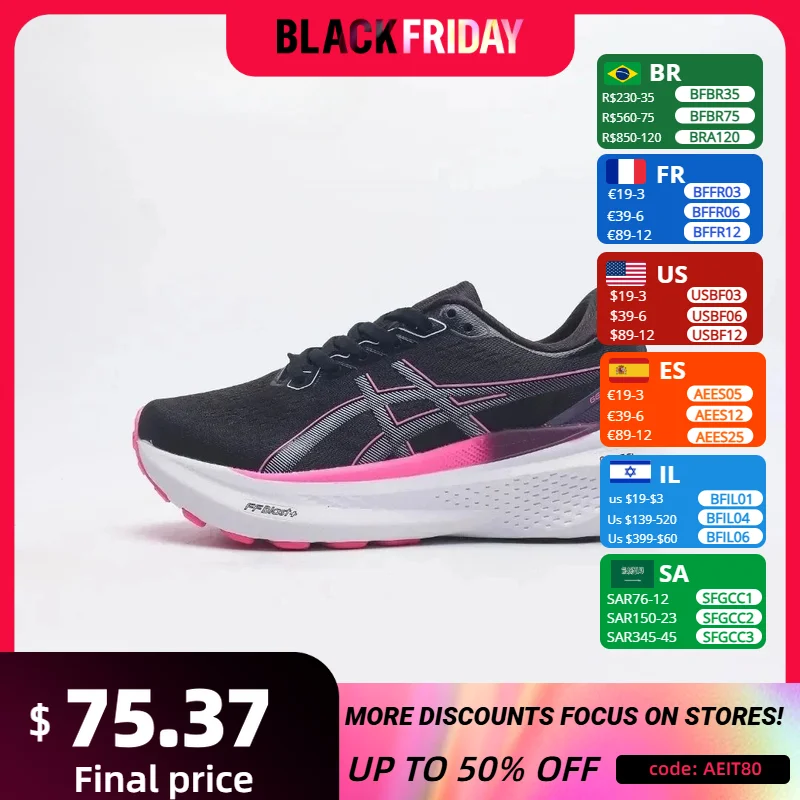 Asics Gel-Kayano 30 Women Running Shoes Low-top Outdoor Sneaker Breathable Sport