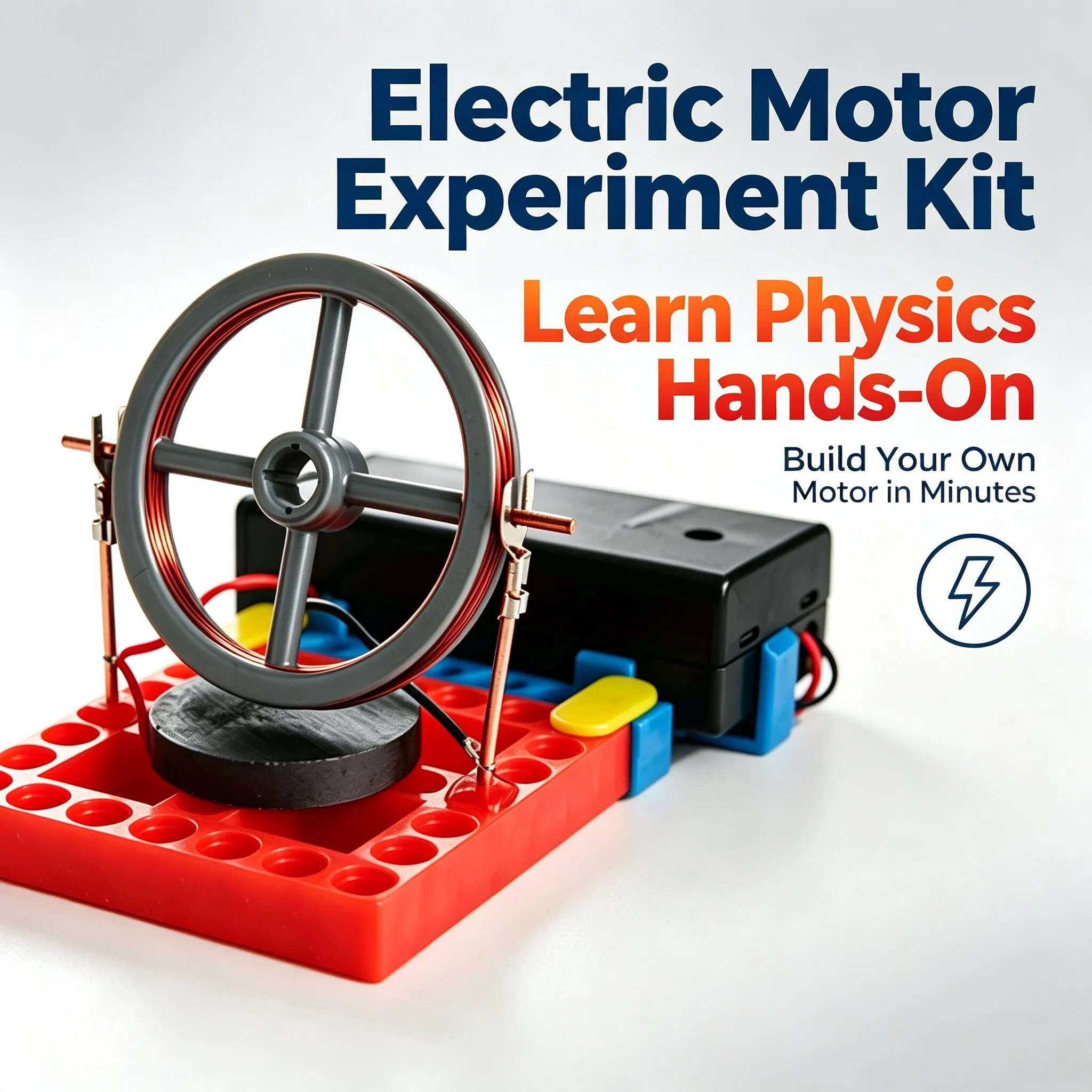 Science Hobby Kit - Modello Esperimentale di Motore Elettromagnetico Fai-da-Te,