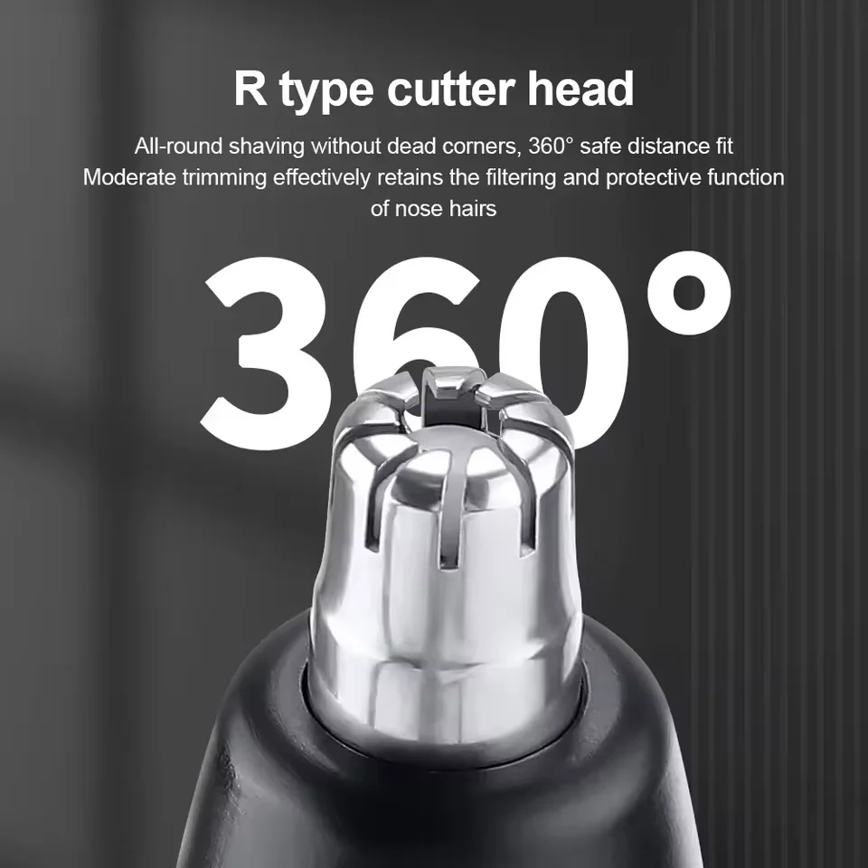 LED Portable Display Home Nose Hair Remover Electric Nose Hair Trimmer USB Charging Safety Face Hair Cleaning Care Kit 2025 image 4