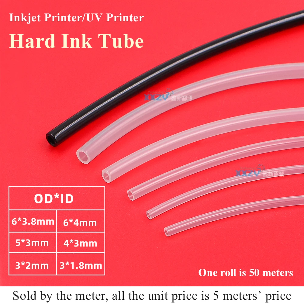 

Жесткий чернильный шланг 5 м для экологически чистого принтера, чернильная трубка, одна линия для струйного принтера Allwin Roland Mutoh, жесткий шланг для струйного принтера