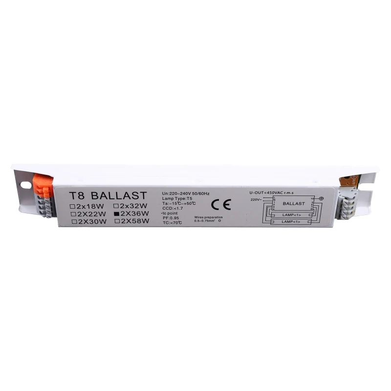 1Pc Thuislamp Elektronisch Voorschakelapparaat 2X36W T8 Lineaire Fluorescerende Ballast Voor Uv Kiemdodende Lamp, Fluorescentielamp Duurzaam Dropship