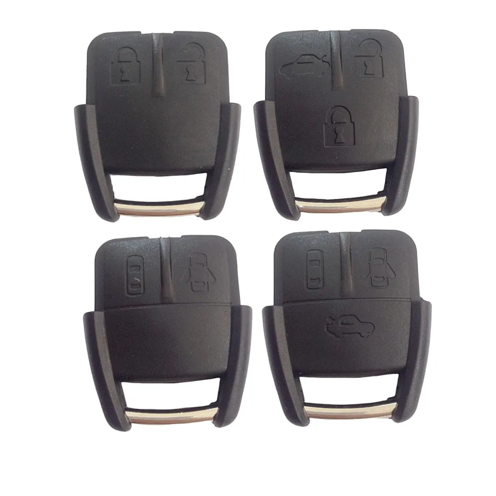 Coque de clé de remplacement pour Chevrolet, avec ou sans support de batterie, accessoires de voiture, 2/3 boutons, 20 pièces