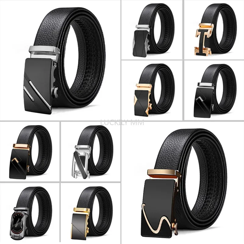 

New Famous Brand Belt New Male Designer Automatic Buckle Leather Men Belt 3.5cm Luxury Belts for Men Ceinture Homme men's Belts