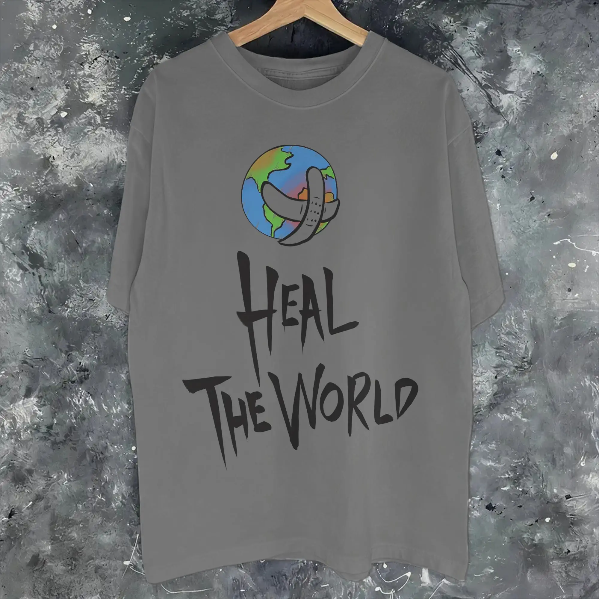 Heal The World MJ Signature michaels jacksons Tee Shirt for Men Women Gift Idea T Shirts  100% Cotton Clothes