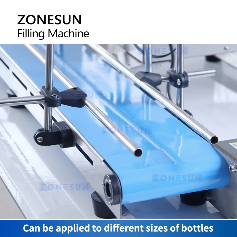 ZONESUN botol cairan otomatis mesin pengisi jus pengisi pompa magnetik konveyor skala kecil ZS-MPYT250C produksi