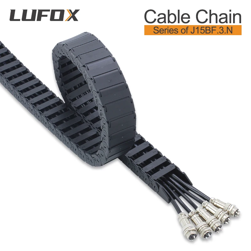 High Quality 1-meter cable drag chain semi enclosed inner opening series J15BF.3. N 15 * 15 15 * 20 15 * 30 15 * 40 15 * 50