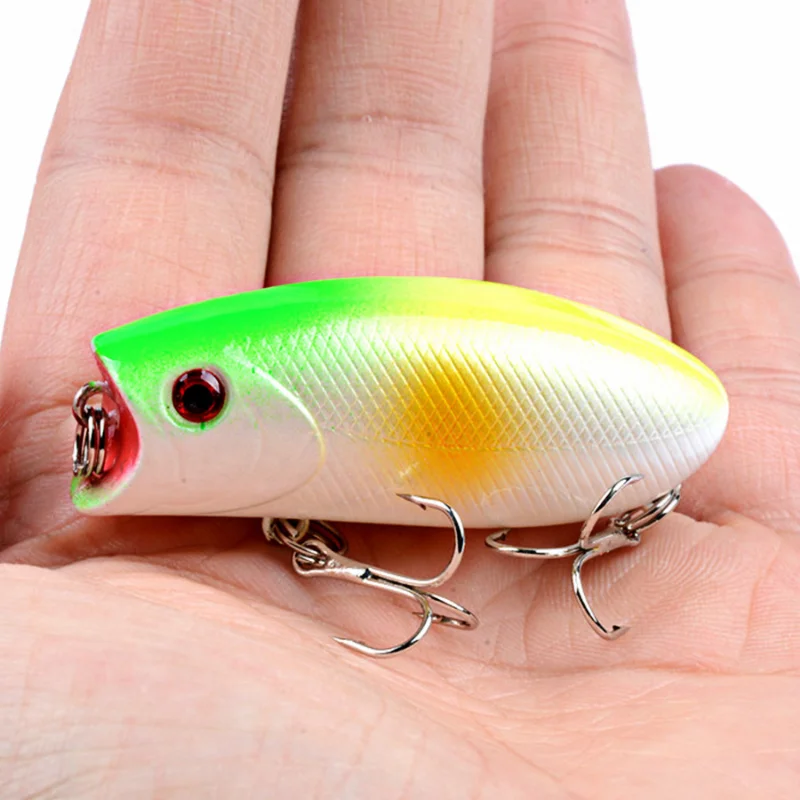 1pcs Crankbait Fishing Lures Floating Topwater Popper Pesca Hard Bait Artificial Wobblers For Pike Carp Trolling Fishing Tackle
