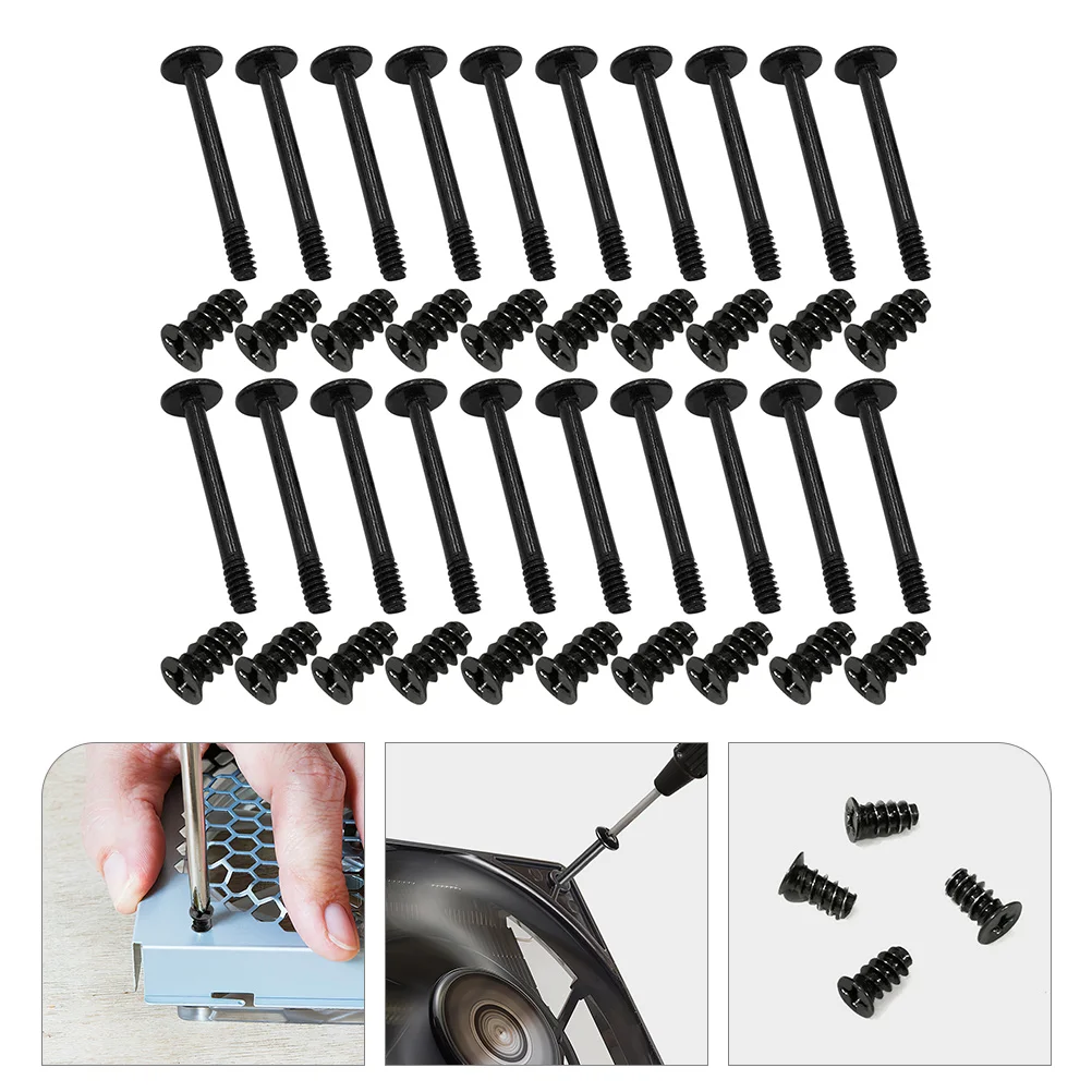 Chassis Fan Screws Self Tapping Case Kit Cooling Mount CPU for Computer Steel Cooler Accessories Mounting