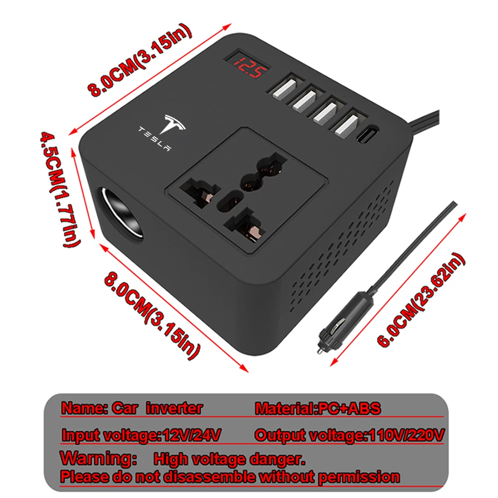 1 Ac Sockets Dc 12V…