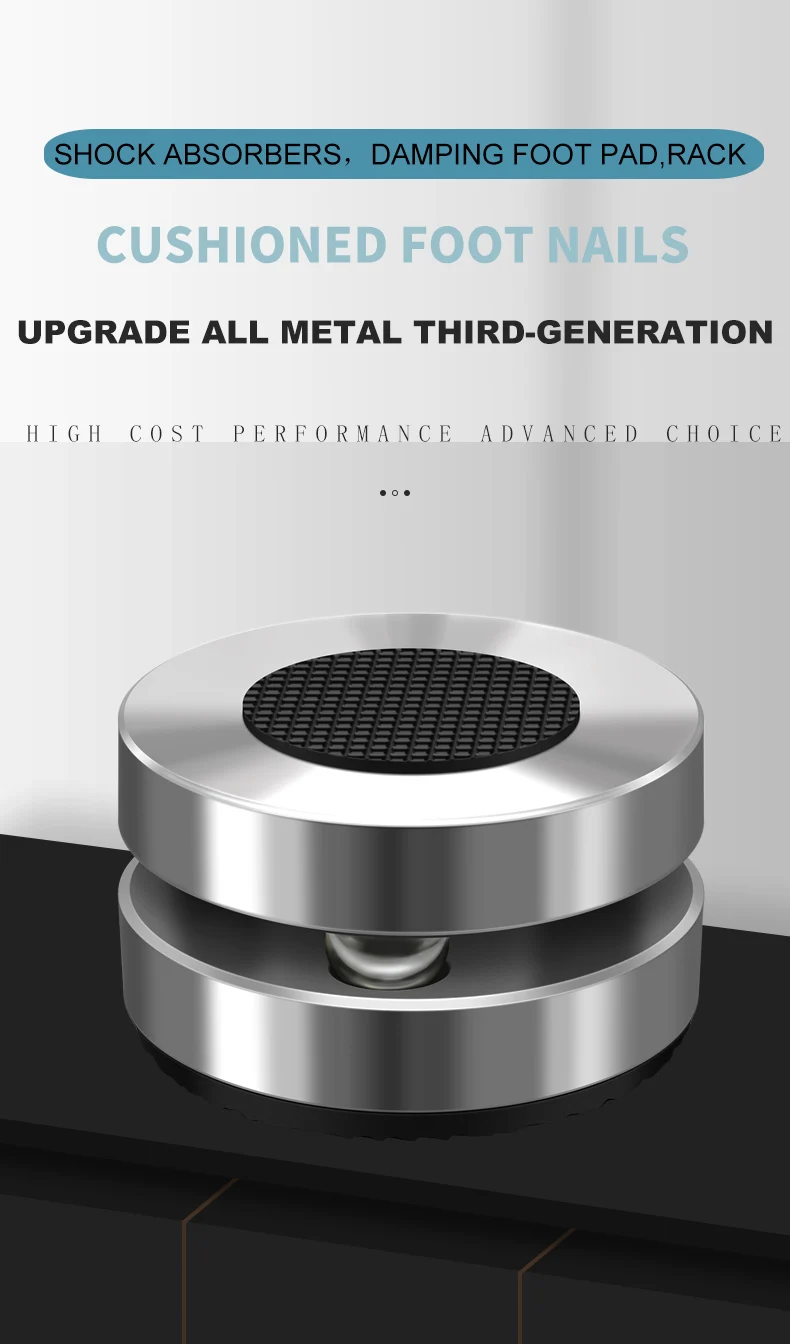 Hifi m8 spike xssh audio audiophile lautsprecher cd verstärker ständer aluminium edelstahl isolation fuß spike schock dämpfung pad – Detail 5