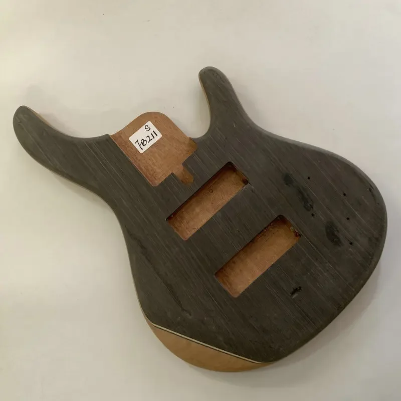 

FB211 Jazz Bass 5 or 6 String Version Active Electric Bass Body Unfinished with Damages for Replace Right Hand DIY Parts