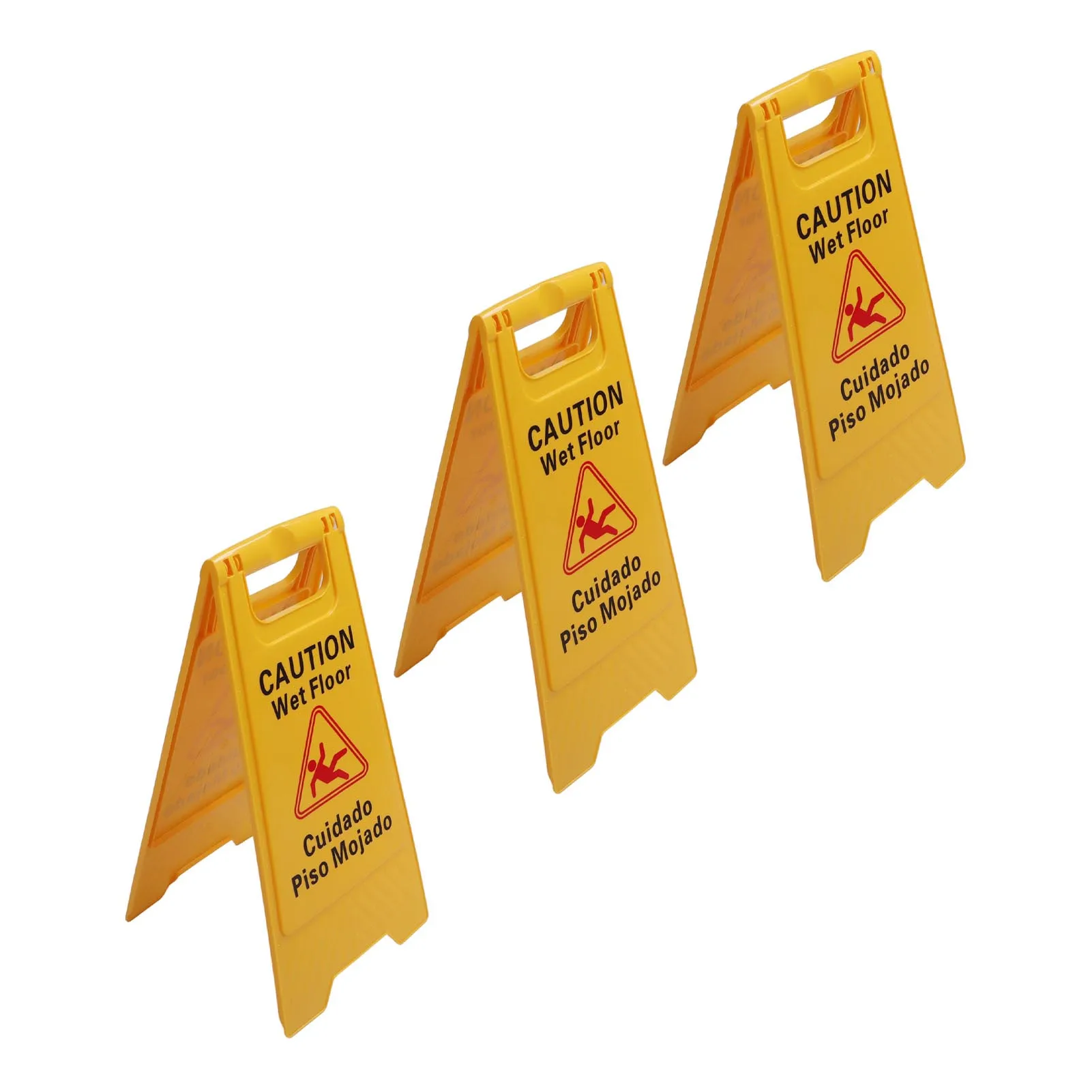 Wet Floor Sign Foldable A Frame Caution Floor Sign Plastic 2 Sided for Indoor Outdoor Double Sided Floor Sign Floor Sign