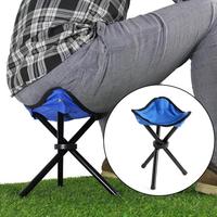 Outdoor Leisure Portable Folding Chair Three-Legged Accessories Activities Outdoor Stool Picnic Travel Fishing Camping W6E9