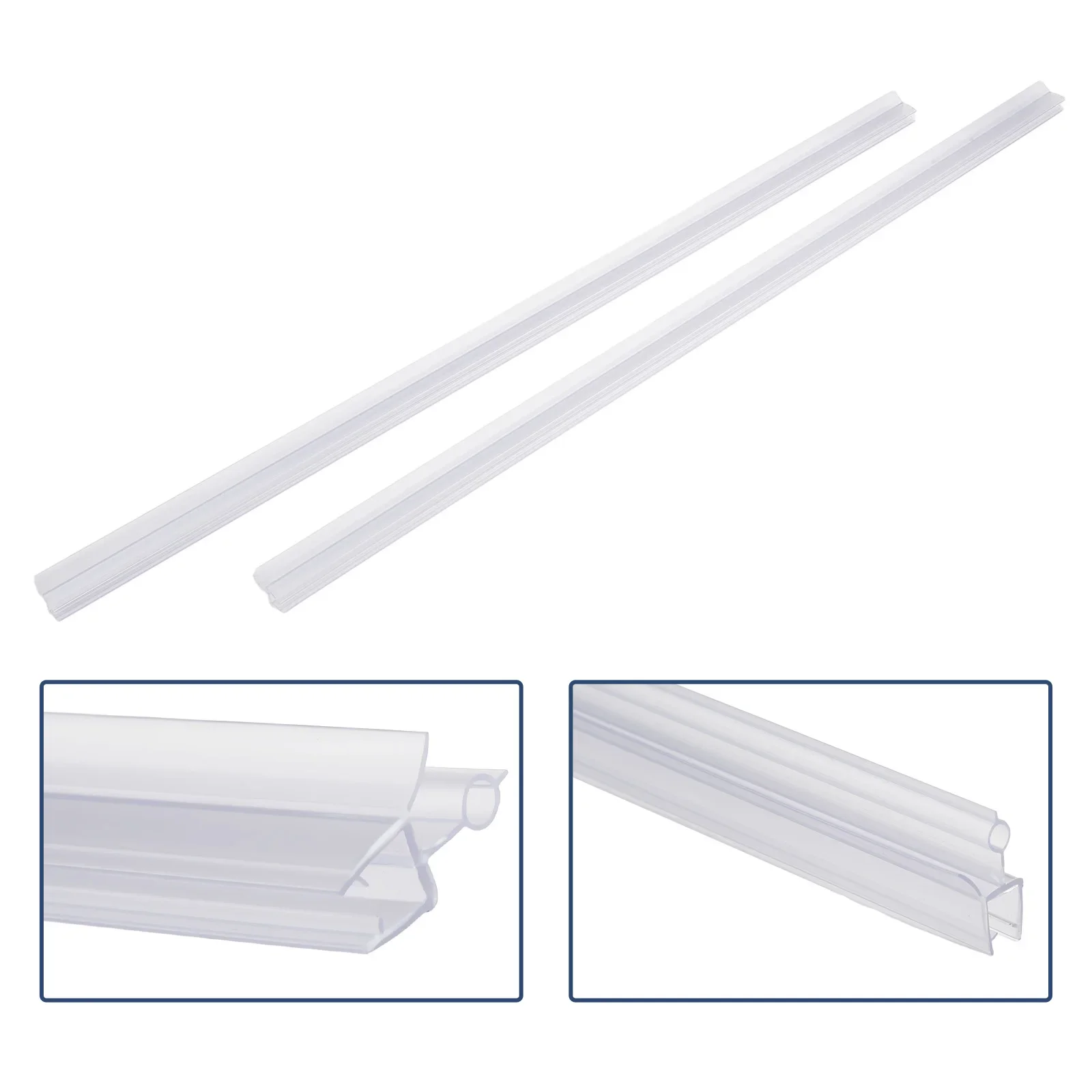 Sealant Strip Shower Seal Shower Room Bottom Transparent Water Retaining Strip 6/8/10/12mm For Bathroom Glass Door