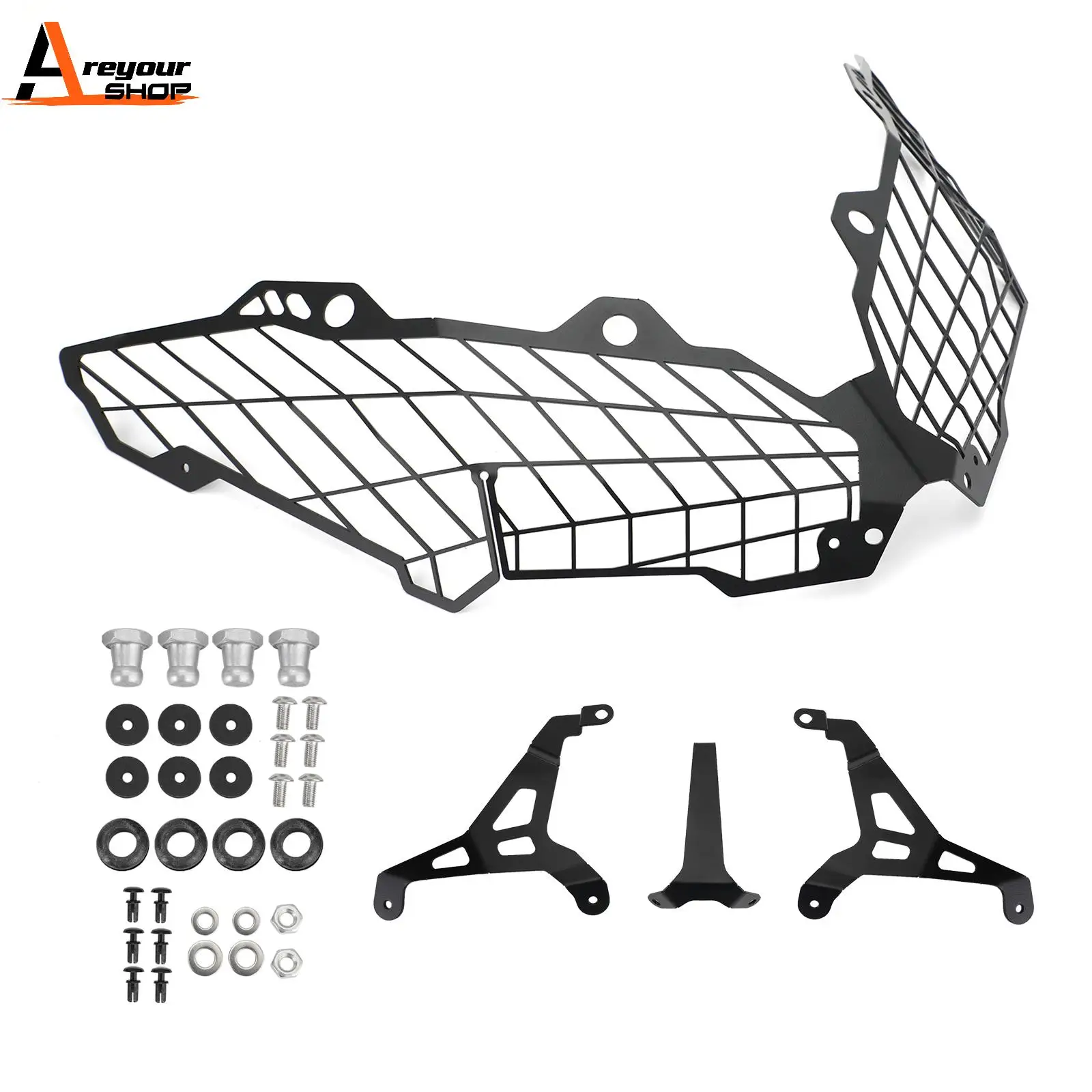 

Защитная крышка для фар Areyourshop, черная, подходит для Kawasaki Versys 650 2015-2020 2019