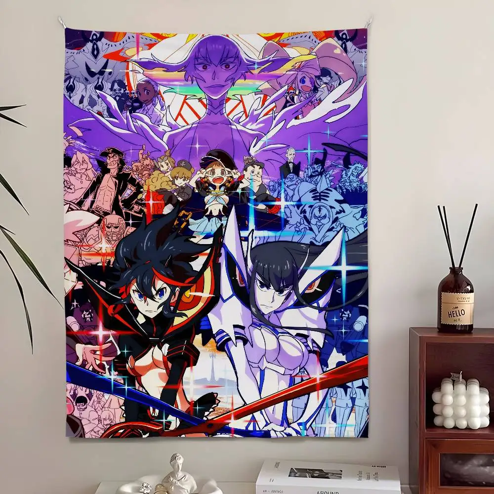 KILL la KILL Anime Tapestry , Bedroom Living Bar Garden Outdoor & Festival Decoration Background Art Banner for Party