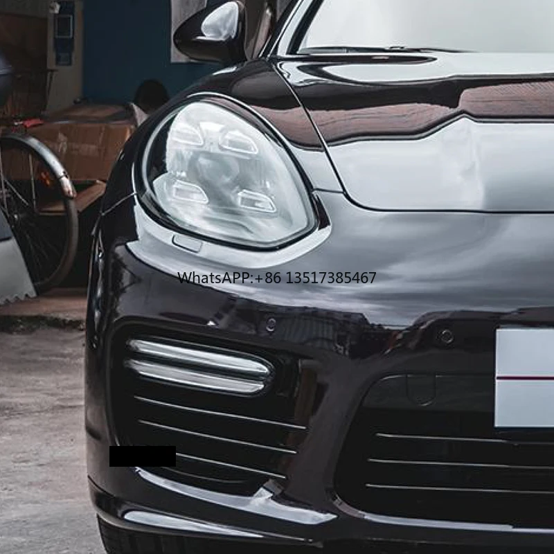 For Porsche Panamera 2014-16 Upgrade Retrofitted Turbo Style Front Bumper Headlights