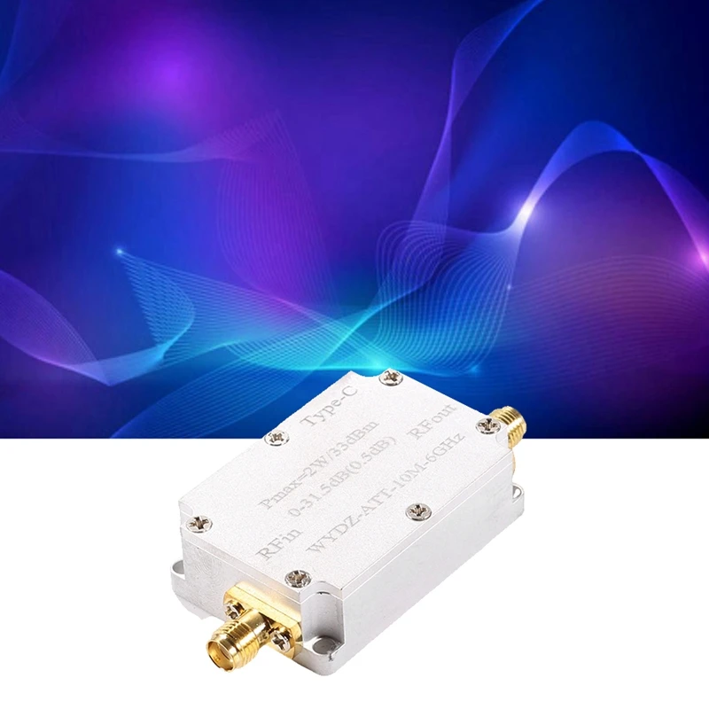 CNC Amplifier Type-C Stepping 0.5DB 0-31.5 Amplifier Multifunction 10M-6GHZ 2W CNC Attenuator Durable