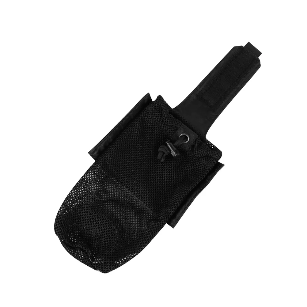 

1Pcs Foldable Nylon Bottle Pouch Outdoor System Attachment Pouch Water Bottle Holder for Camping Hiking Black