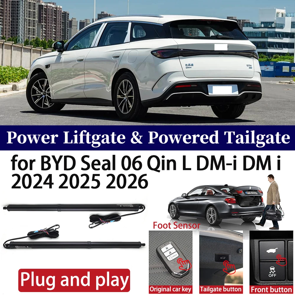 

for BYD Seal 06 Qin L DM-i DM i 2024 2025 2026 Car Auto Power Electric Tailgate Liftgate Trunk Closer System Boot Lift Motor
